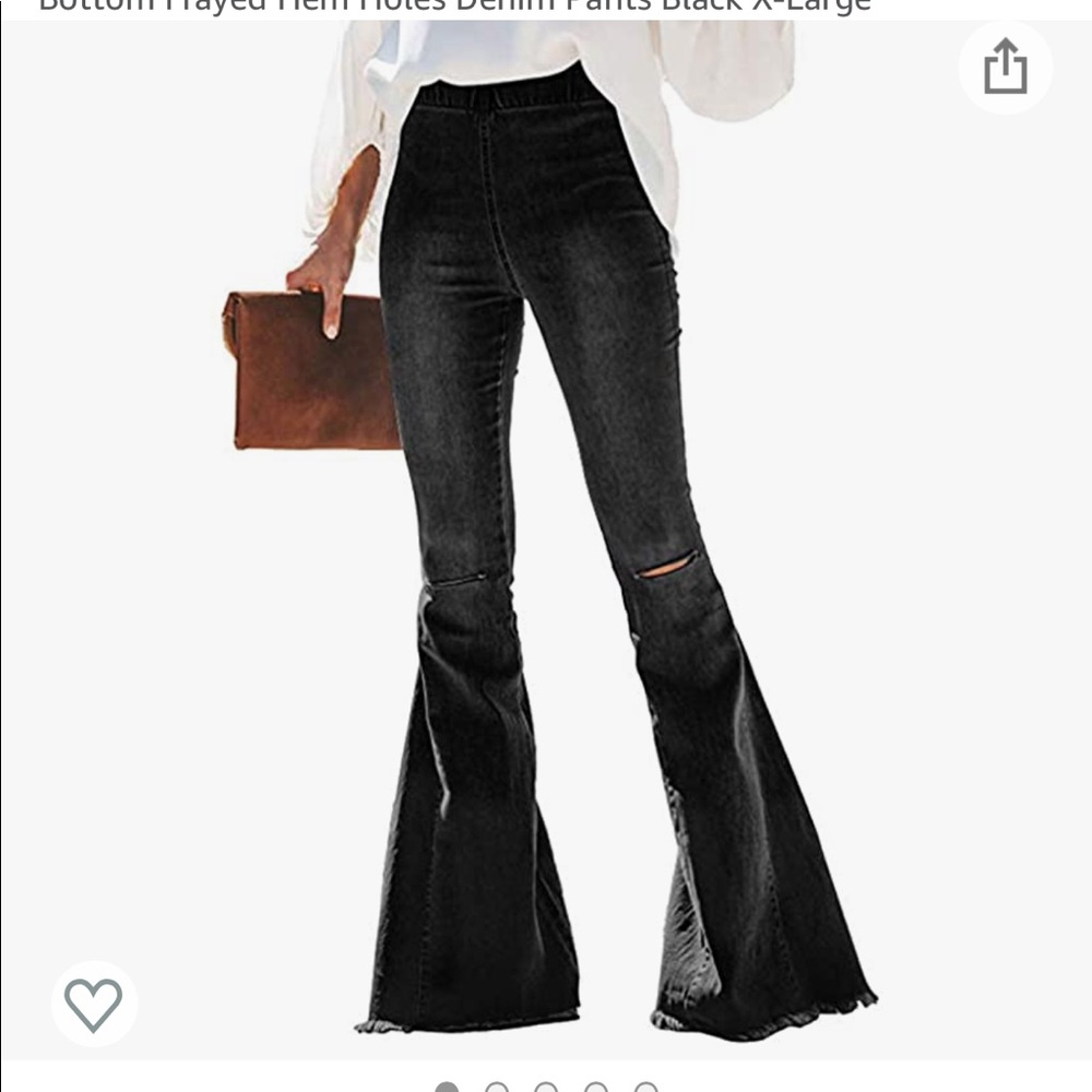 NWOT stretchy bell bottoms XL